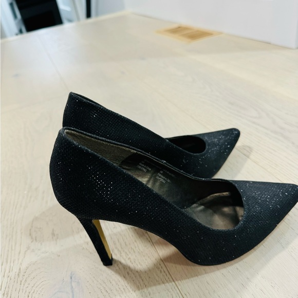 Black comfortable sparkling heels - size 9 - Picture 1 of 2
